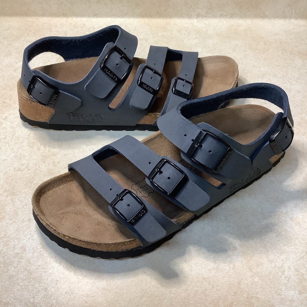 Birkenstock Florida Burkis Strappy Buckle Sandals Size 37 EU / 6-6.5 US